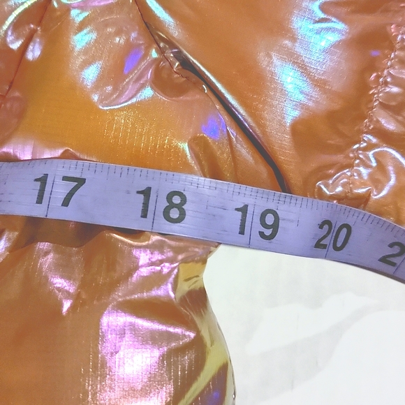 NWT Palmer Iridescent Copper Shine Puffer Coat M - Picture 7 of 16